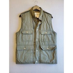 Vtg M Hunting Puffer Vest Field & Stream Gordon & Ferguson Fishing/Hiking Green